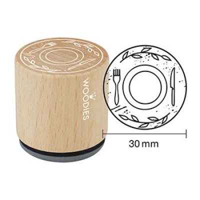 Ștampilă Woodies Farfurie – W17004