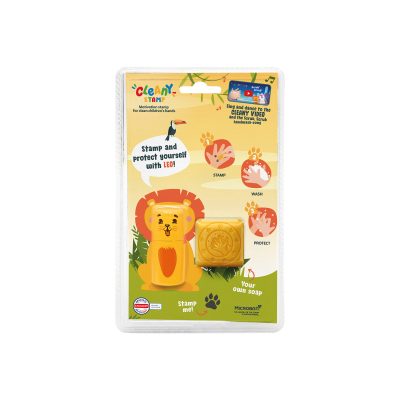 Set ștampilă leu și săpun Cleany, strat antibacterian