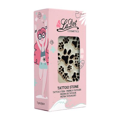Ștampilă ceramică tatuaje temporare LaDot Cosmetics, L – Lăbuțe de pisică