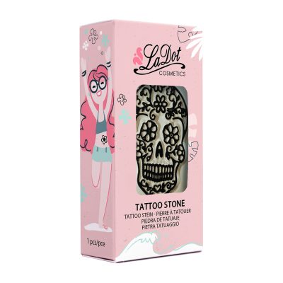Ștampilă ceramică tatuaje temporare LaDot Cosmetics, M – Craniu