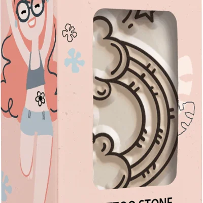 Ștampilă ceramică tatuaje temporare LaDot Cosmetics, M – Curcubeu