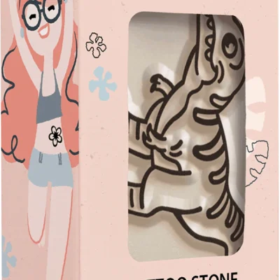 Ștampilă ceramică tatuaje temporare LaDot Cosmetics, M – Dinozaur