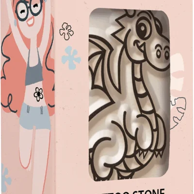 Ștampilă ceramică tatuaje temporare LaDot Cosmetics, M – Dragon