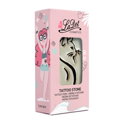 Ștampilă ceramică tatuaje temporare LaDot Cosmetics, M – Pisică
