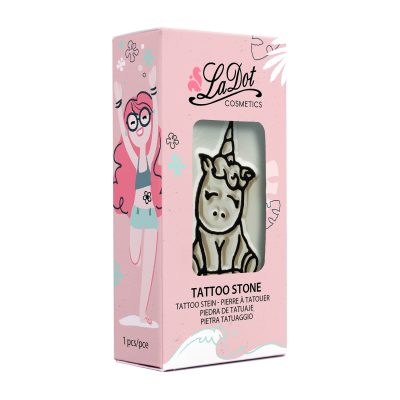 Ștampilă ceramică tatuaje temporare LaDot Cosmetics, M – Unicorn