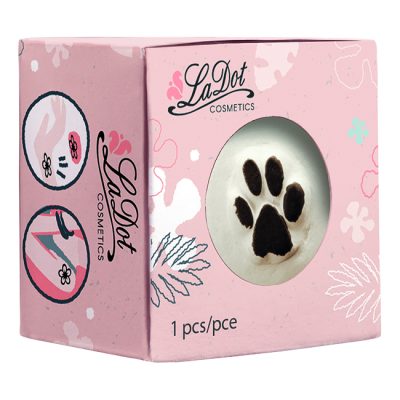 Ștampilă ceramică tatuaje temporare LaDot Cosmetics, S – Lăbuță de pisică