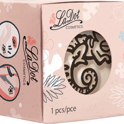 Ștampilă ceramică tatuaje temporare LaDot Cosmetics, S – Cameleon