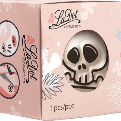 Ștampilă ceramică tatuaje temporare LaDot Cosmetics, S – Craniu