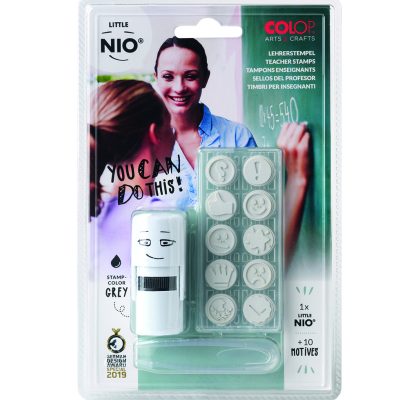 Ștampilă cu set de amprente Little NIO Învățător
