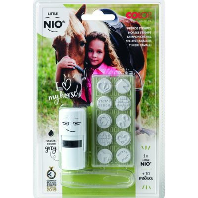 Ștampilă cu set de amprente Little NIO Cai