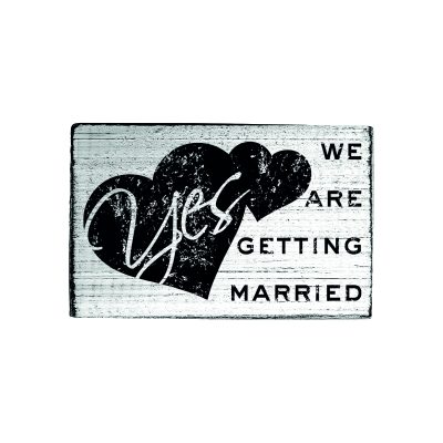 Ștampilă Vintage – We Are Getting Married