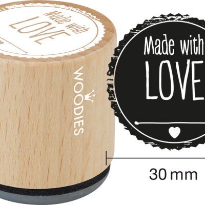 Ștampilă Woodies Made with love – WE5004