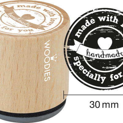 Ștampilă Woodies Made with love – WE5005