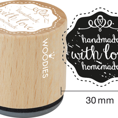 Ștampilă Woodies Handmade with love – WE5006
