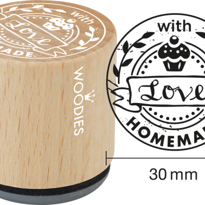 Ștampilă Woodies Homemade with love – WE5010