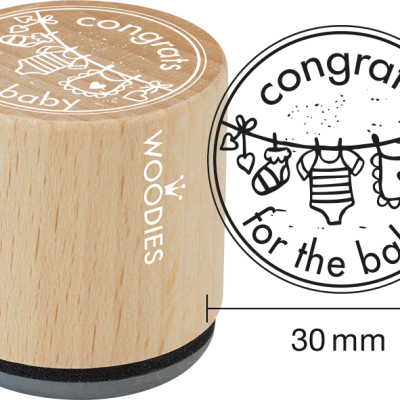 Ștampilă Woodies Congrats for the baby – WE6009
