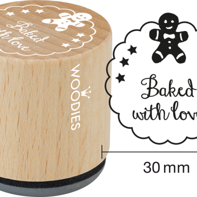 Ștampilă Woodies Baked with love – WE7001
