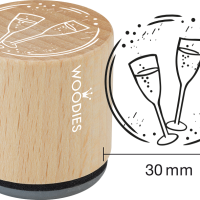 Ștampilă Woodies Glasses of Champagne – W18004