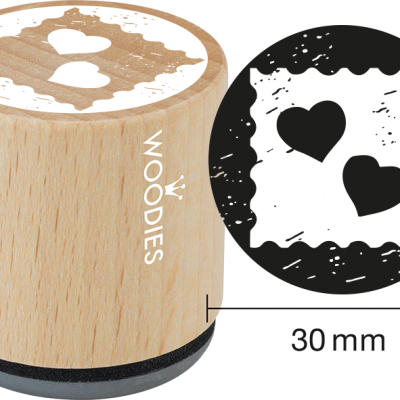 Ștampilă Woodies Inimi – W19003