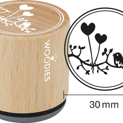 Ștampilă Woodies Inimi – W19007