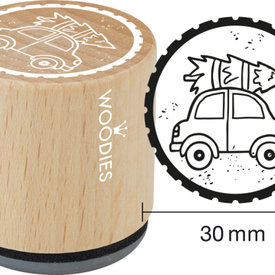 Ștampilă Woodies Mașină cu brad – W21001