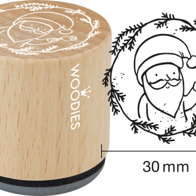 Ștampilă Woodies Moș Crăciun – W21006