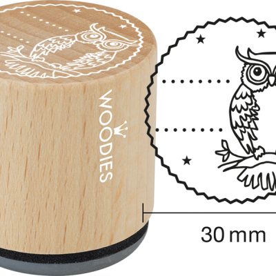 Ștampilă Woodies Bufniță – W22002