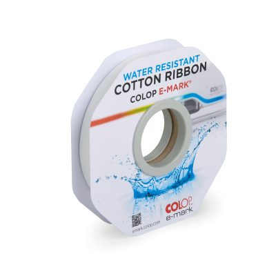 Panglică bumbac rezistentă la apă COLOP e-mark 15 mm x 25 m
