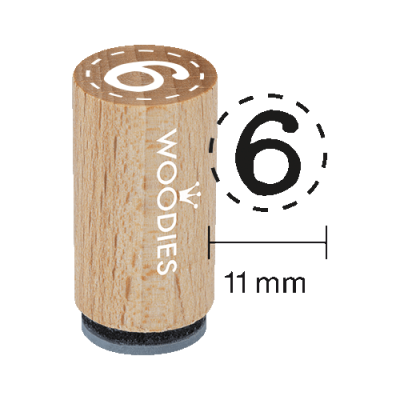 Ștampilă Mini Woodies 6 sau 9 – WM0806
